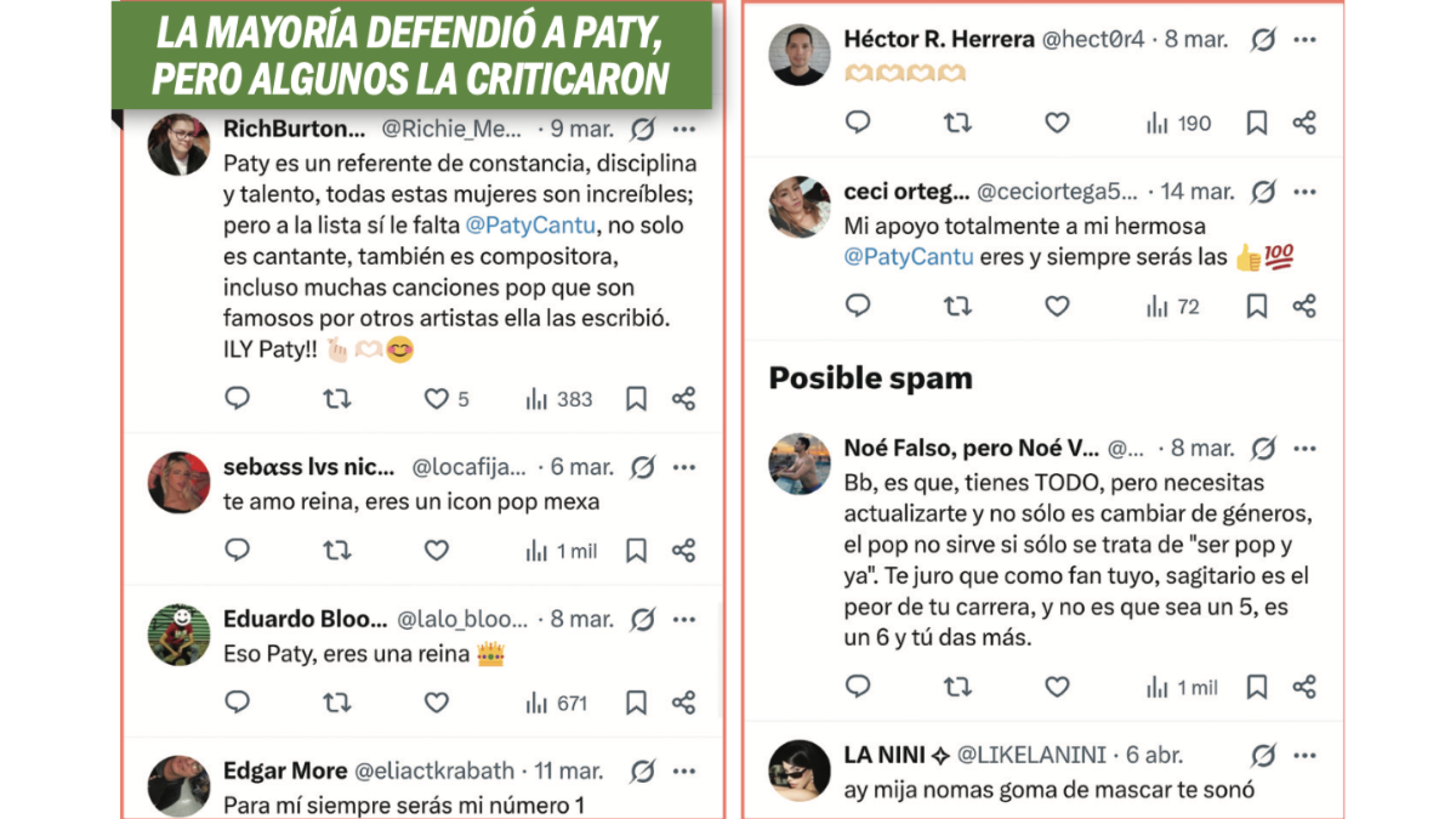 Paty Cantú señala que sí es parte de las mexicanas que dan la cara por el pop