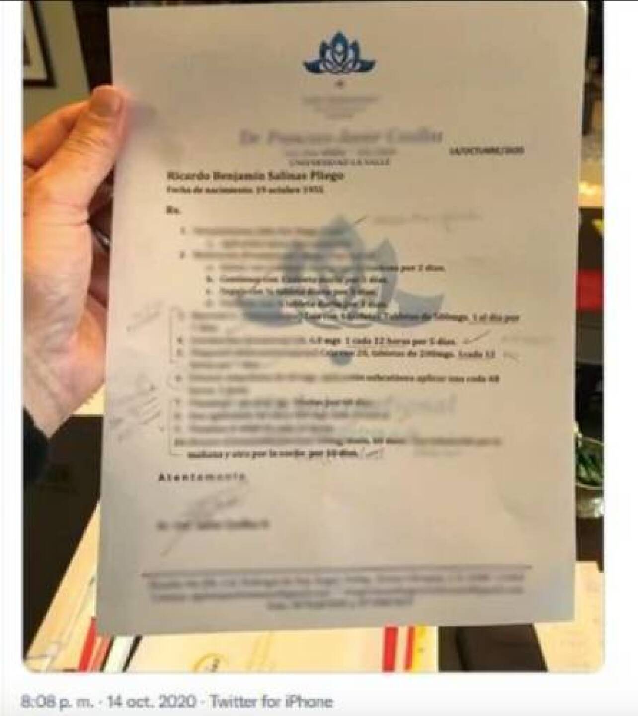 Salinas Pliego contagiado