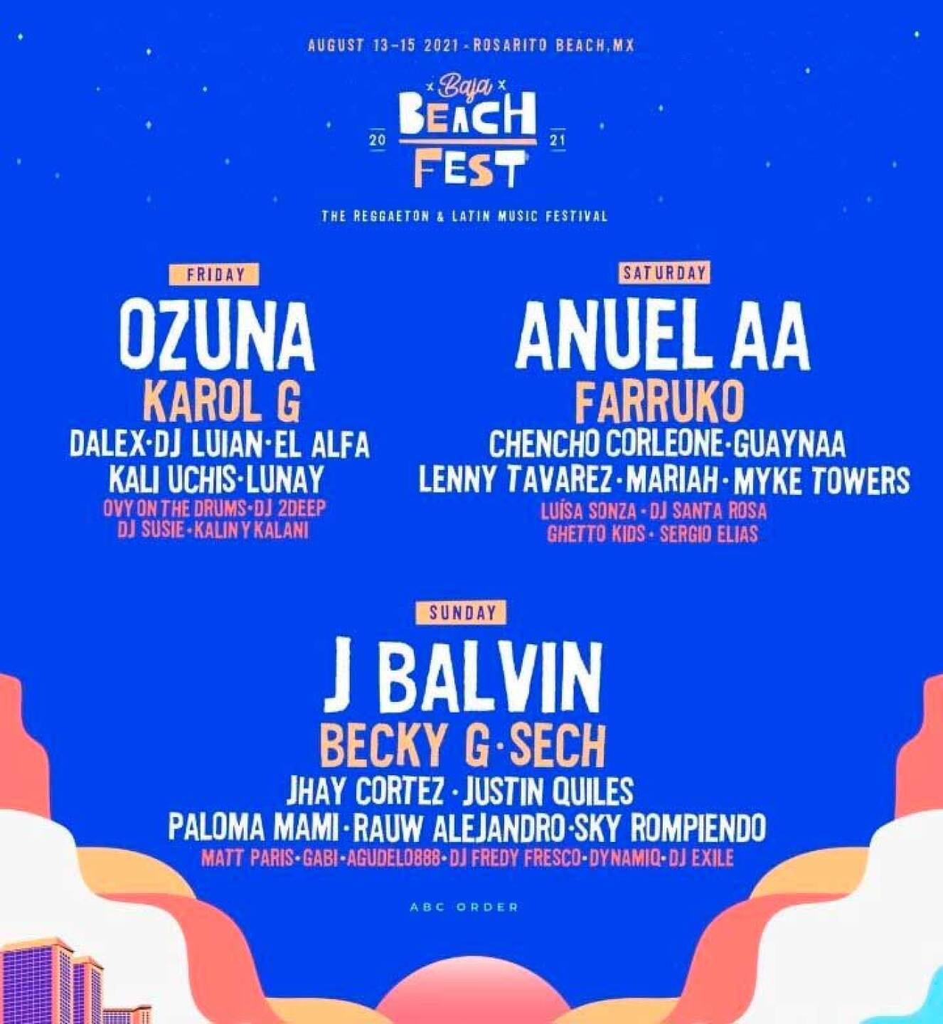 Baja Beach Fest es un fetsival de musica de tres días