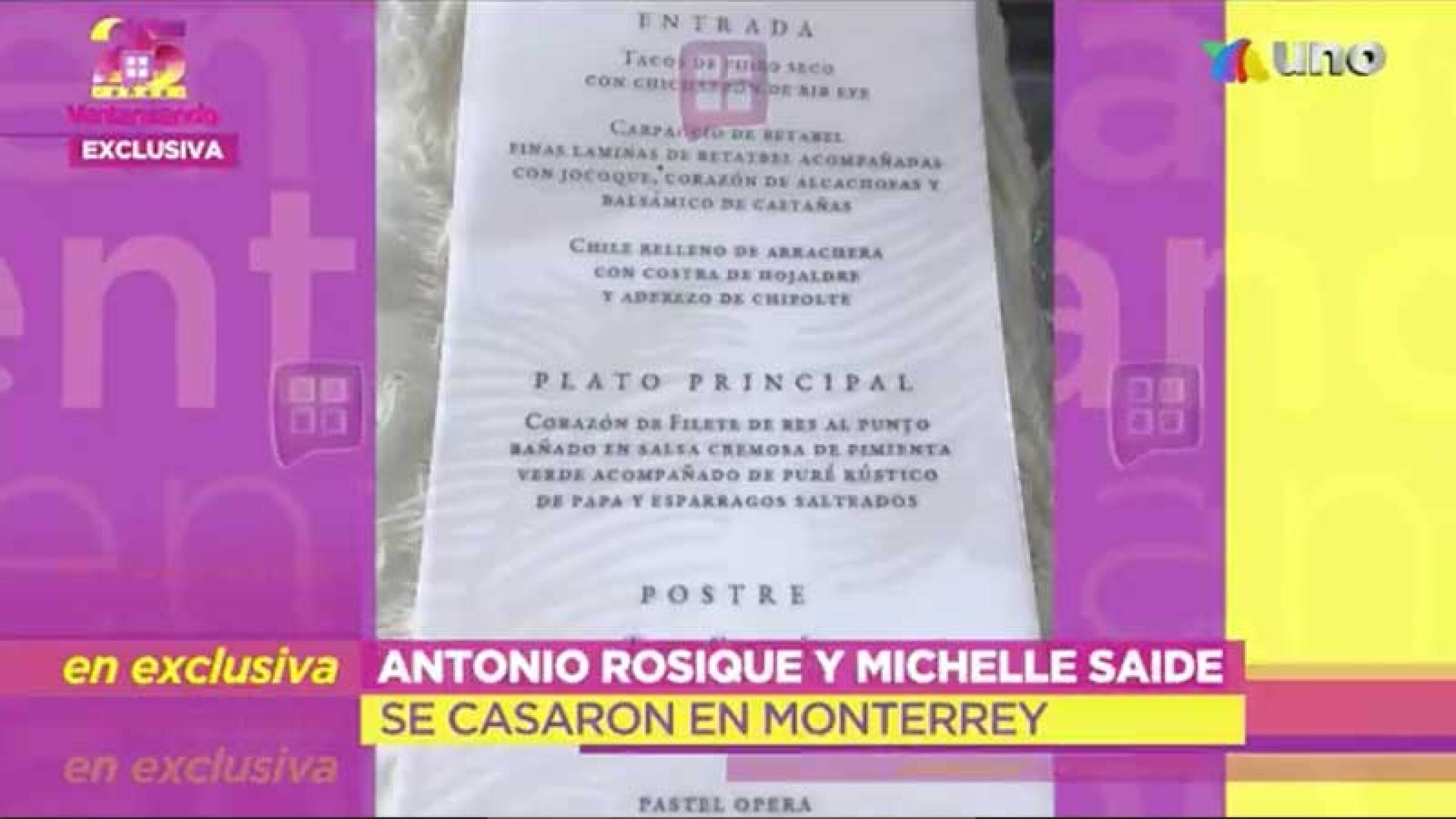 Antonio Rosique habla de su esposa