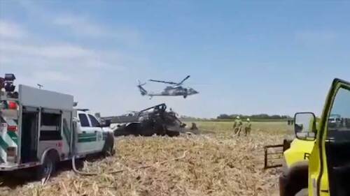 14 muertos en desplome de helicóptero de la Marina