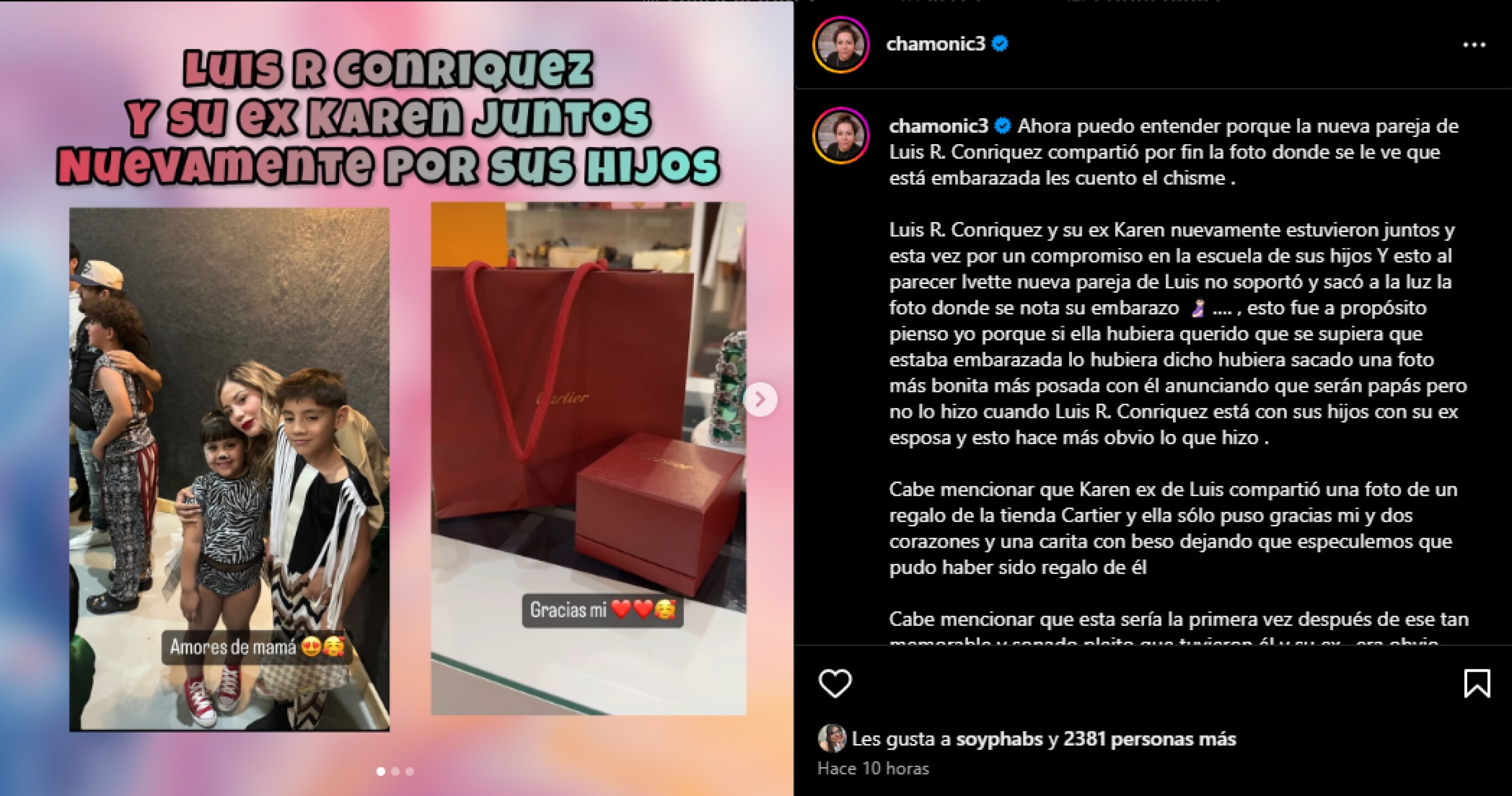 Luis R. Conriquez se reune con su ex