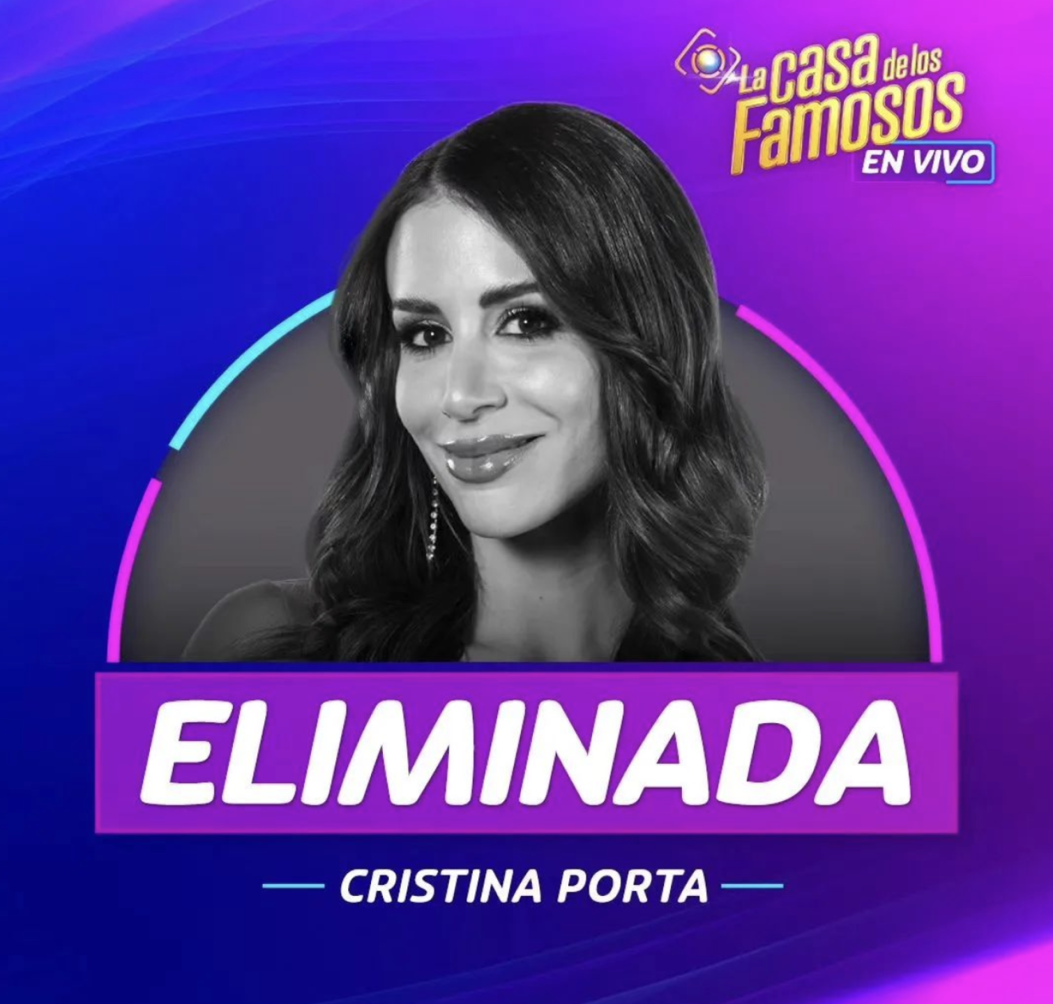 Cristina Porta fue la eliminada casa de los famosos