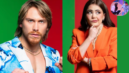 Mariana botas y Aldo de Nigris, beso