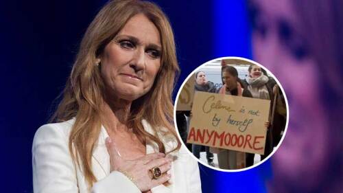 Fans de Celine Dion protestan afuera de Rolling Stone