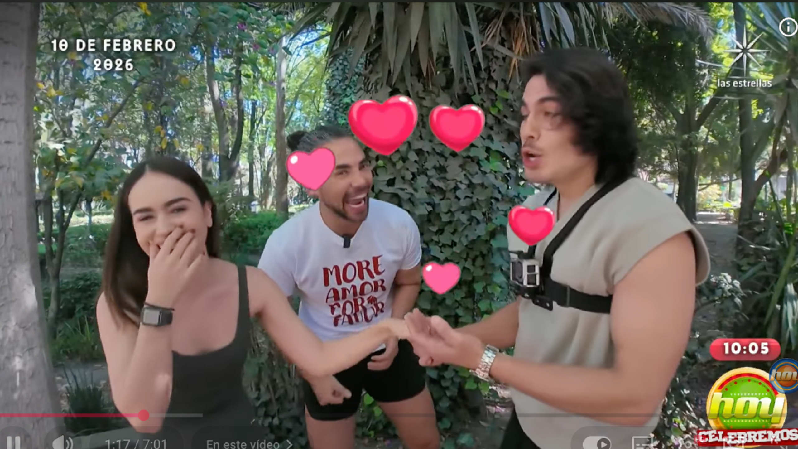 Josh Gutiérrez y su novia