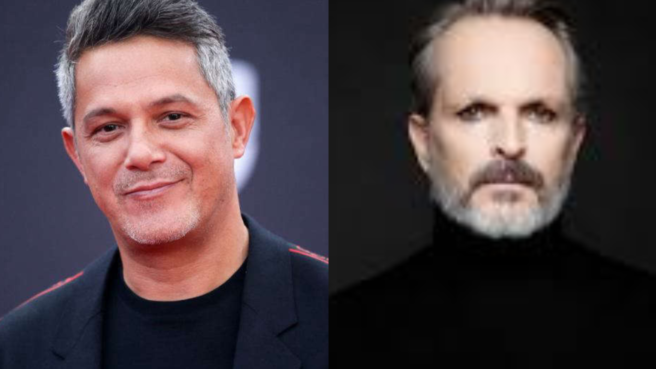 Miguel Bosé y Alejandro Sanz