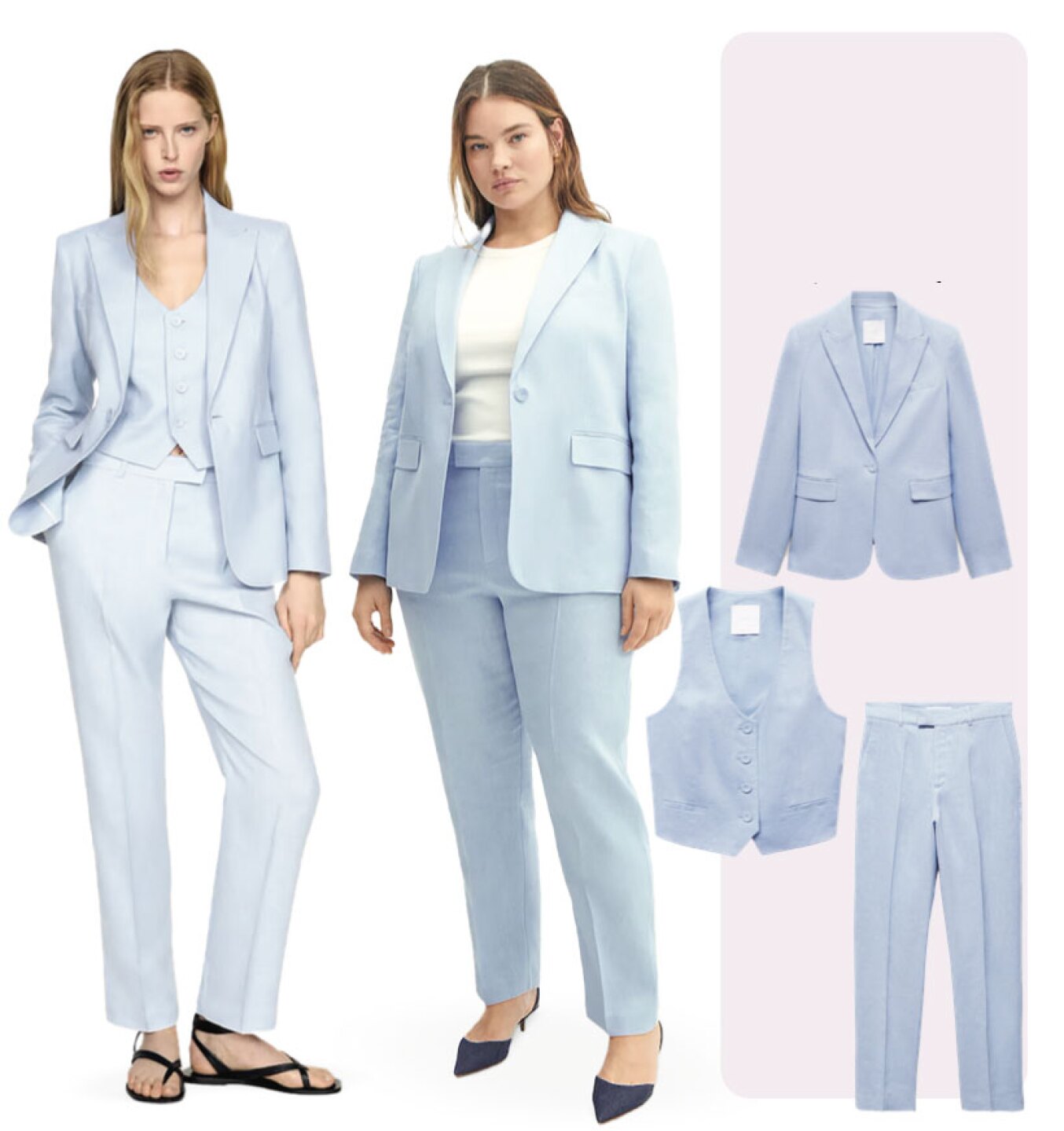 Usando las 3 piezas de traje juntas, outfit