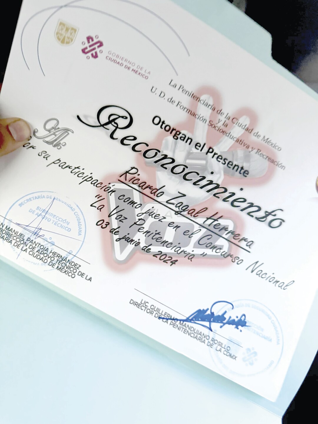 Reconocimiento de Richy Zagal