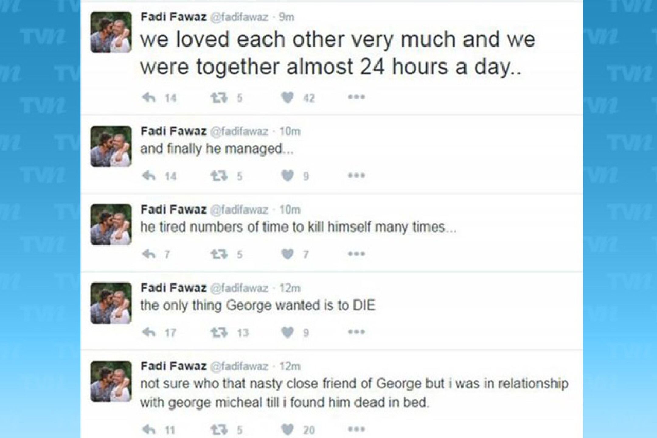 Tuits de Fadi Fawaz.