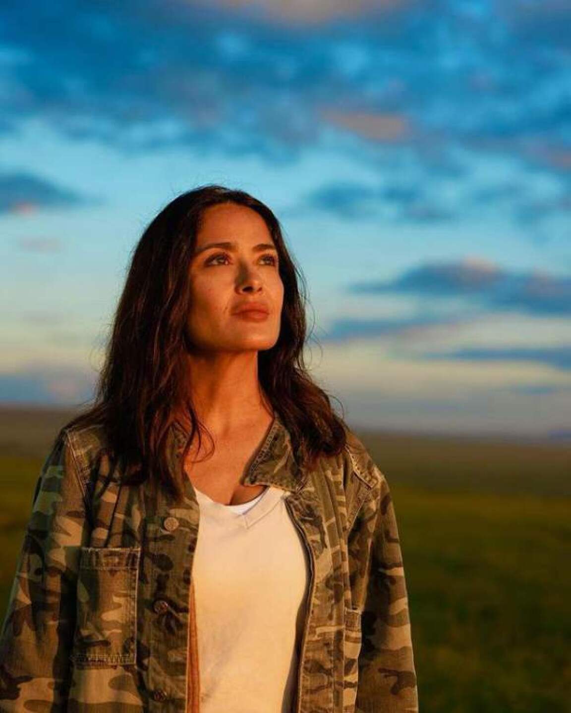 Salma Hayek en safari de fotos ecológico en Kenia 2023