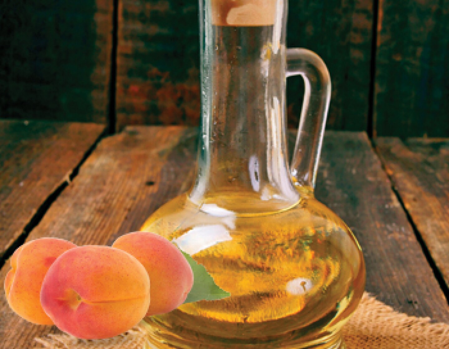 Sólo necesitas durazno y aceite de oliva.
