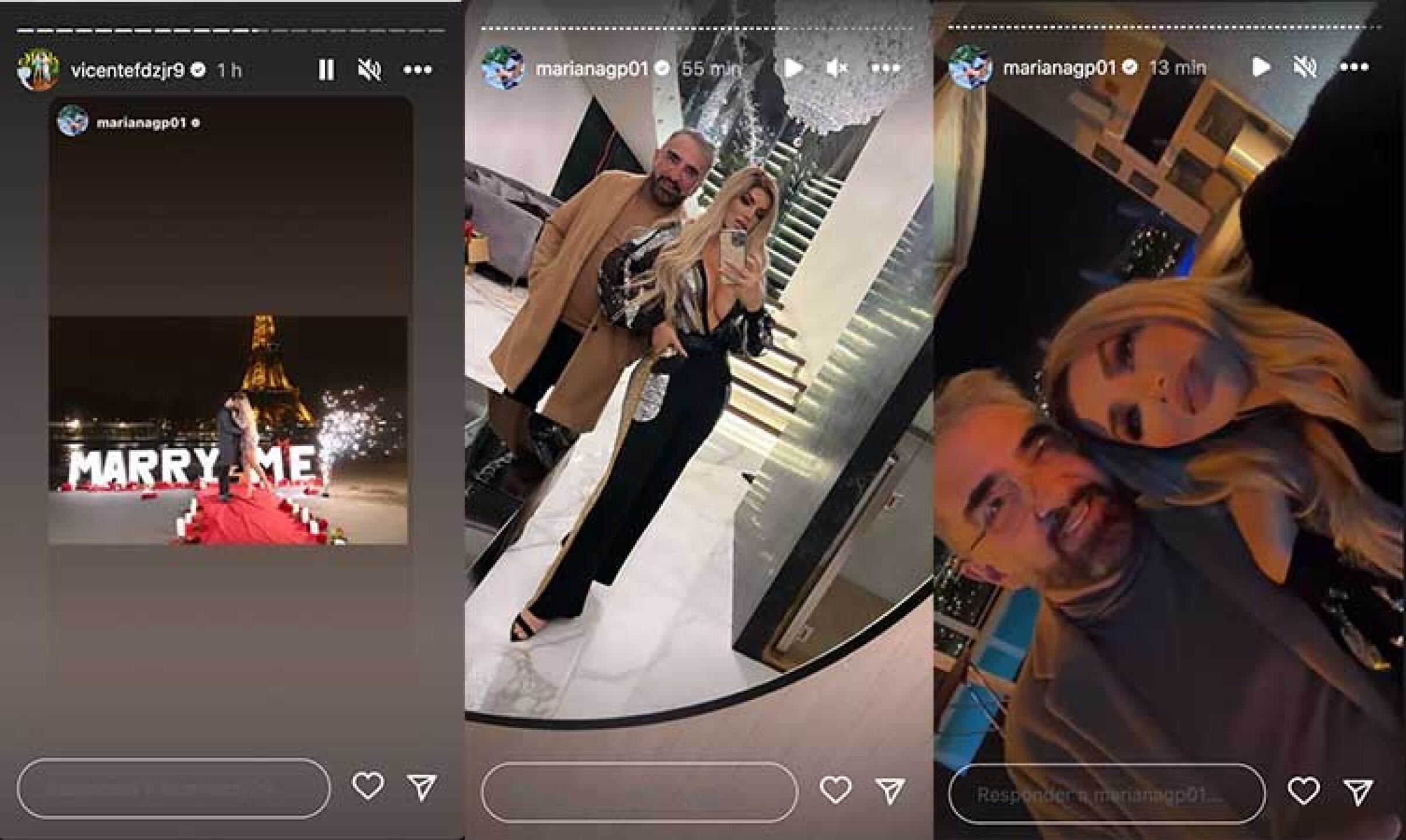 Vicente Fernández Jr. y Mariana González están muy enamorados
