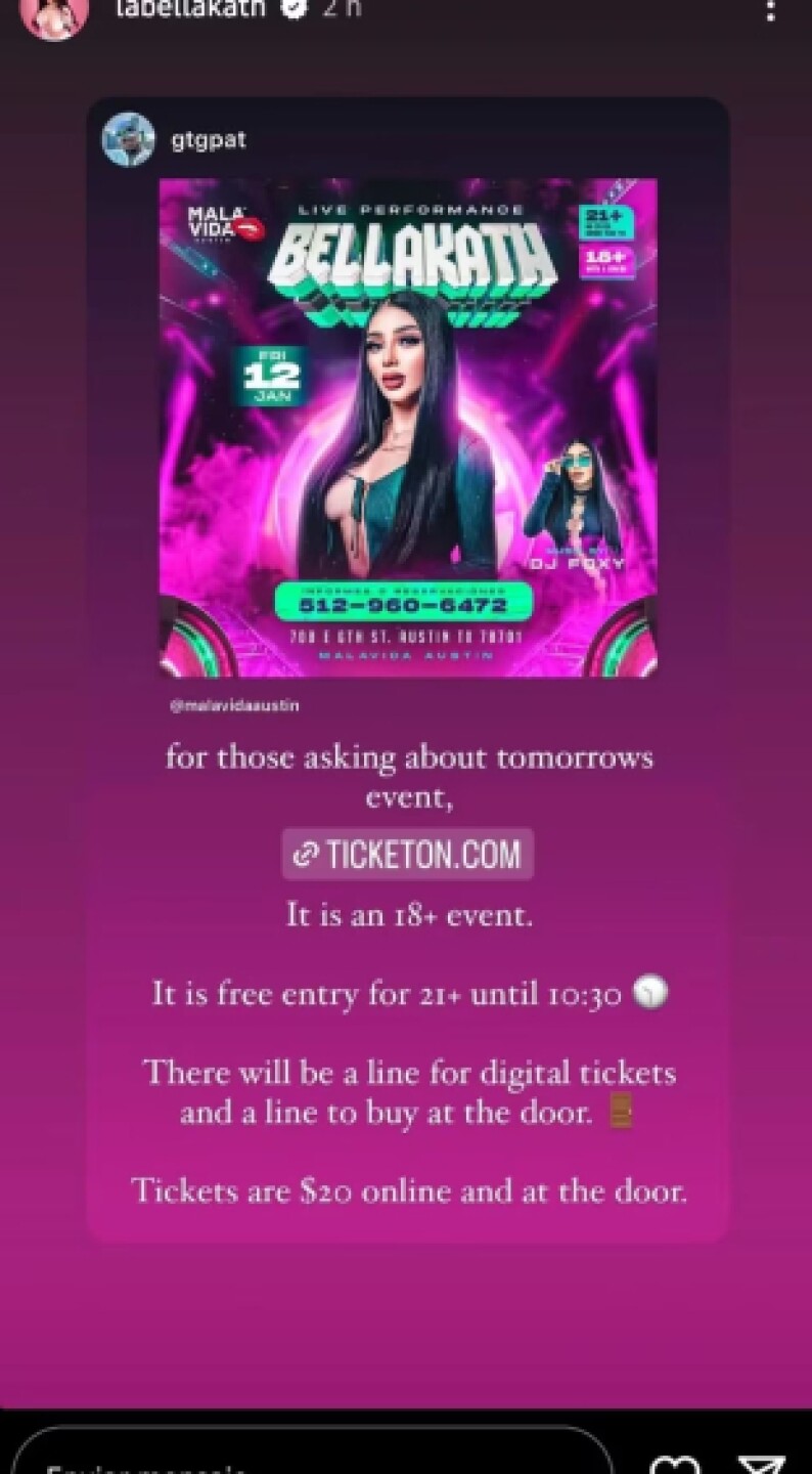 ¡Bellakath anuncia conciertos en Estados Unidos! Fechas, sedes y boletos