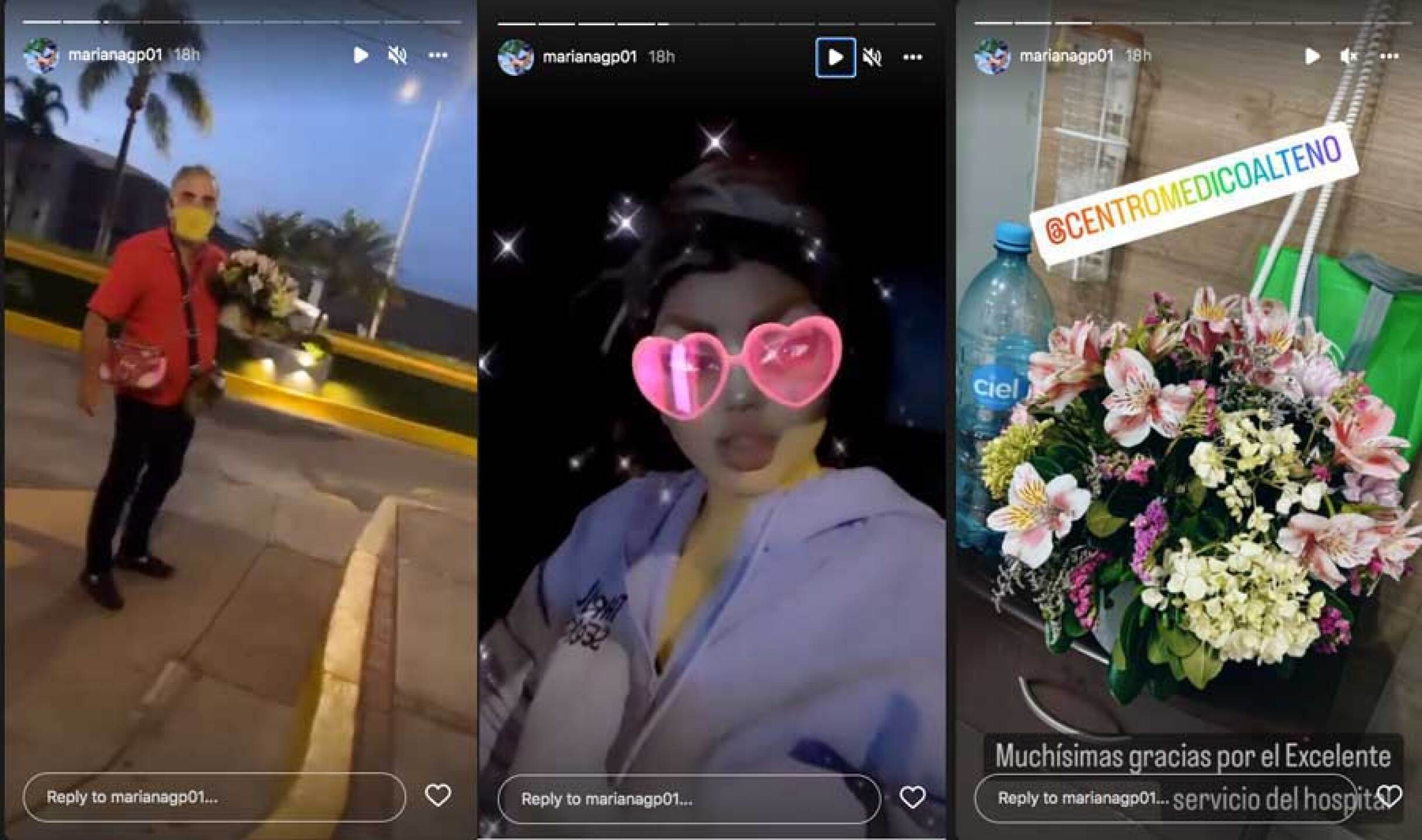 Mariana González salió del hospital