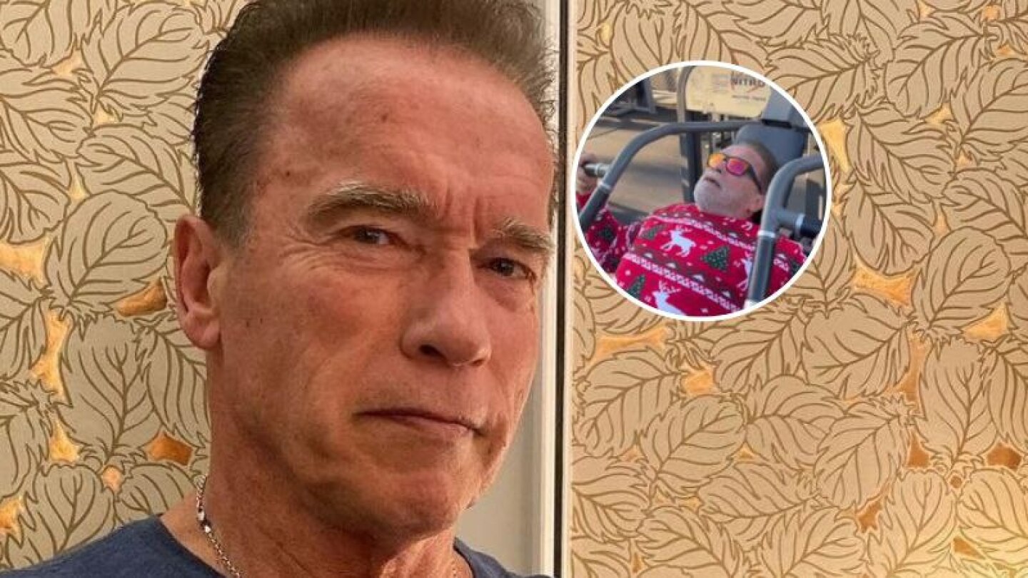 Arnold Schwarzenegger dio inicio a la Navidad ejercitándose y reveló un gran regalo para sus fans