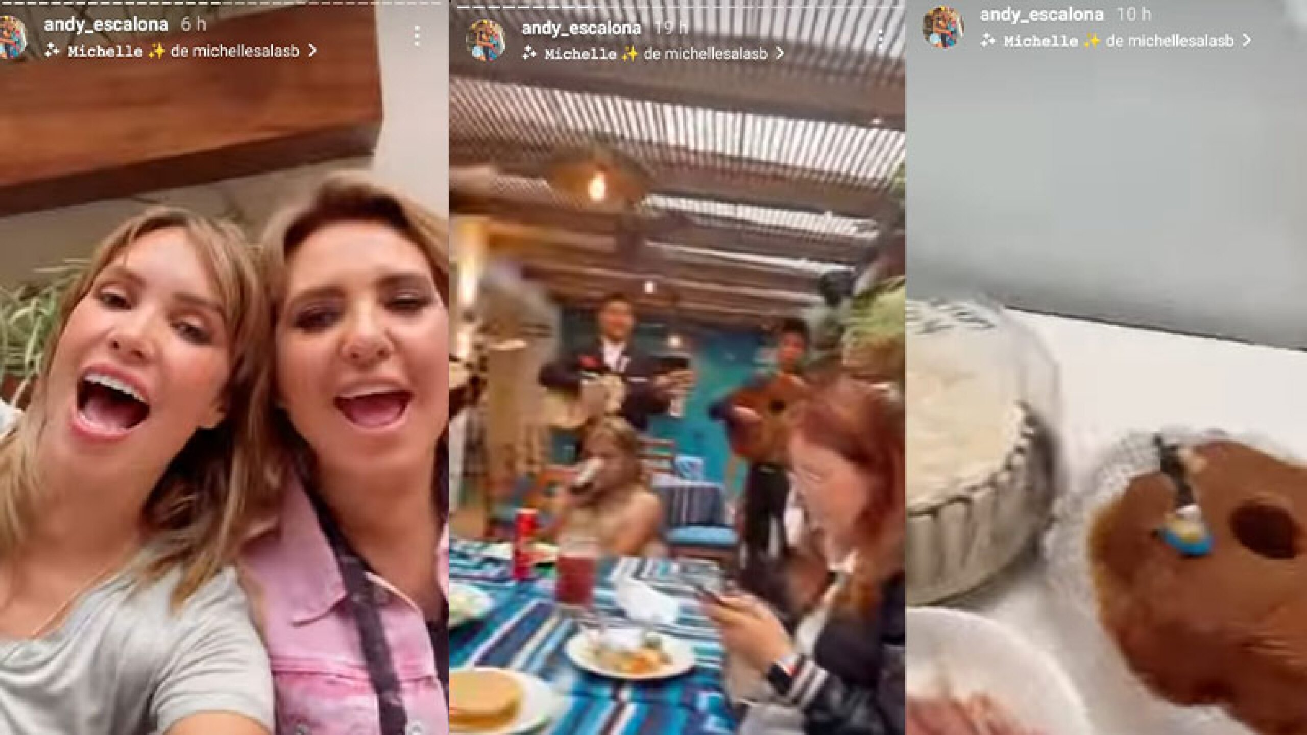 Andrea Escalona festejó.