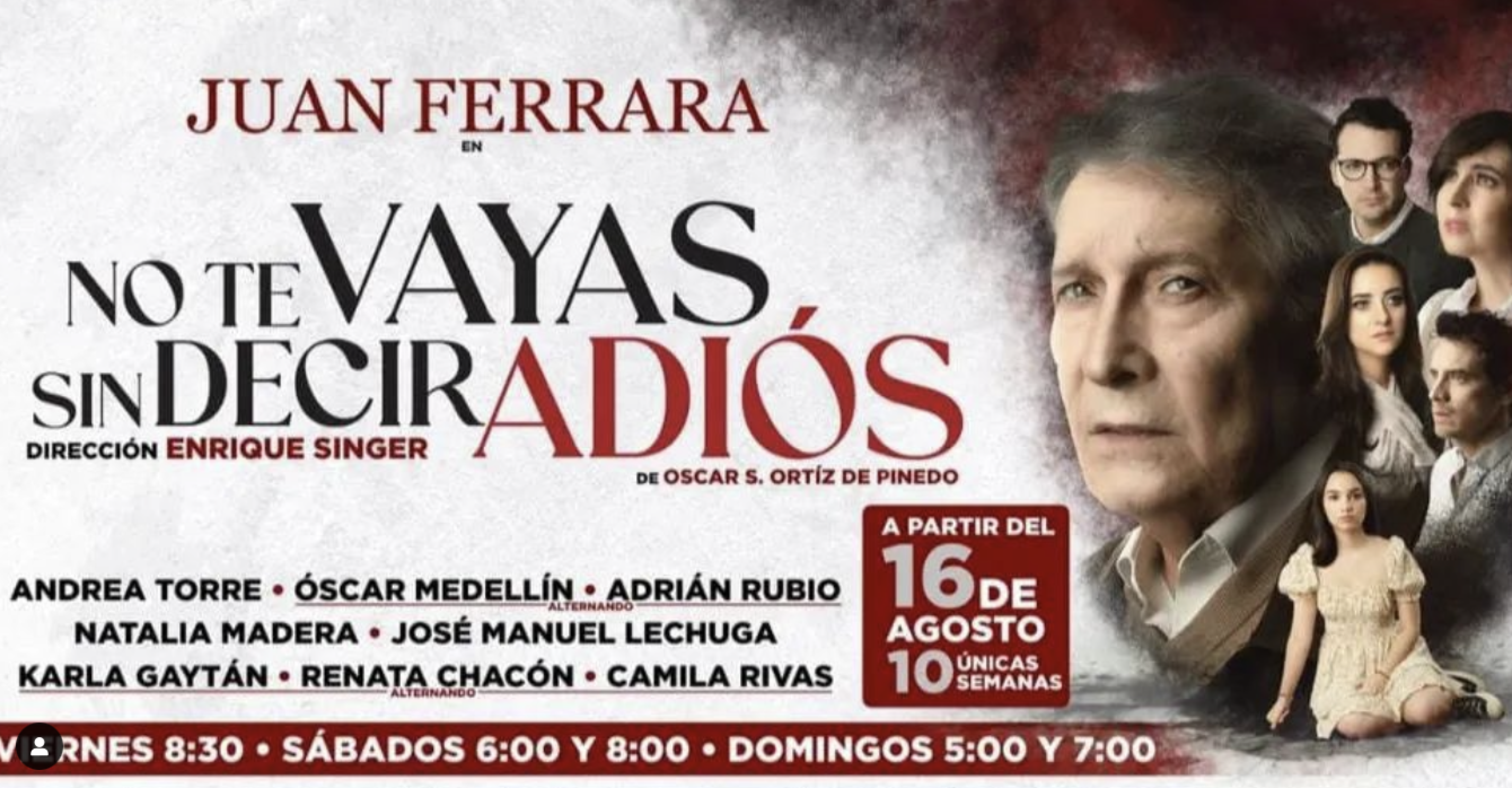 Juan Ferrara no te vayas sin decir adiós