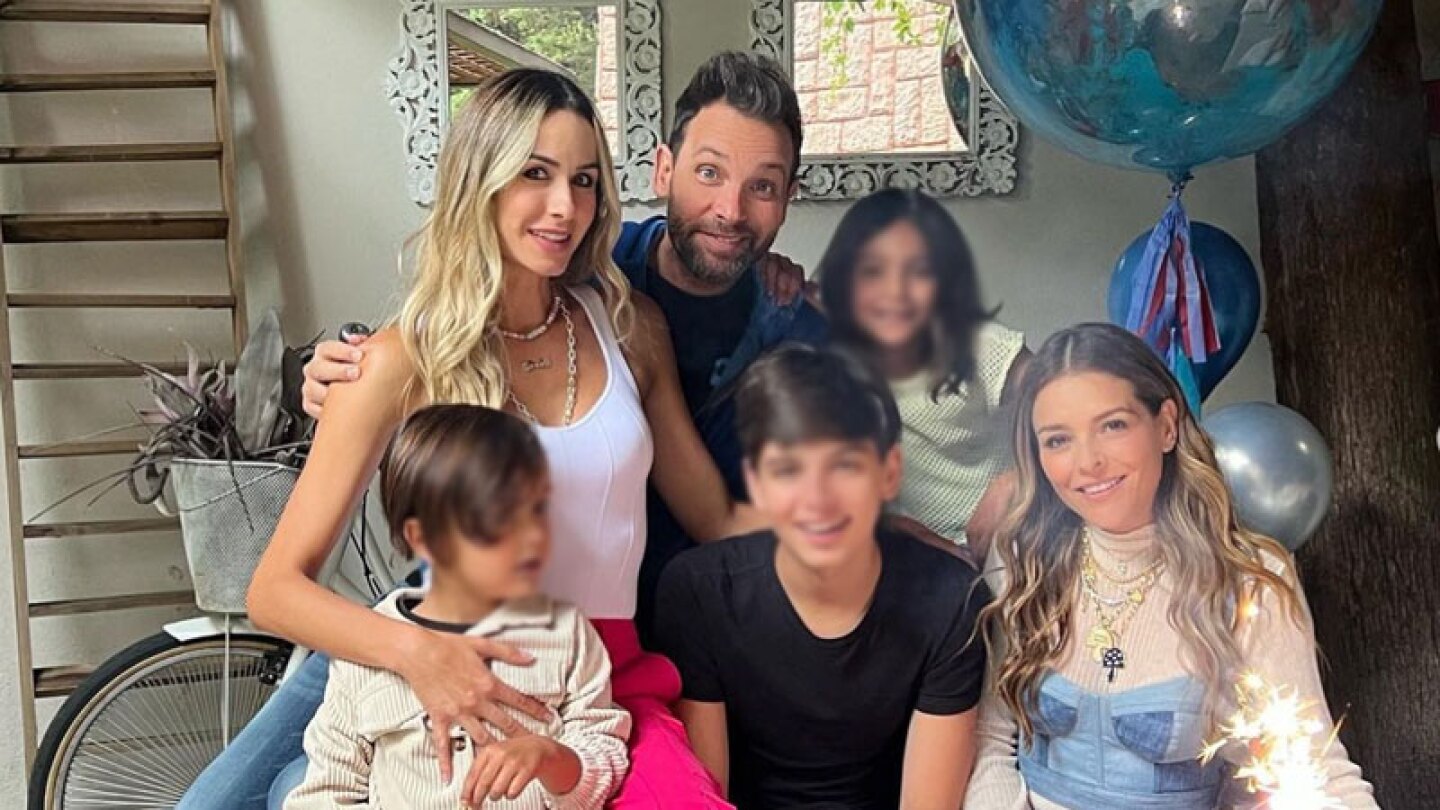 Patricio Borguetti y Grettell Valdez con Odalys festejo Santino