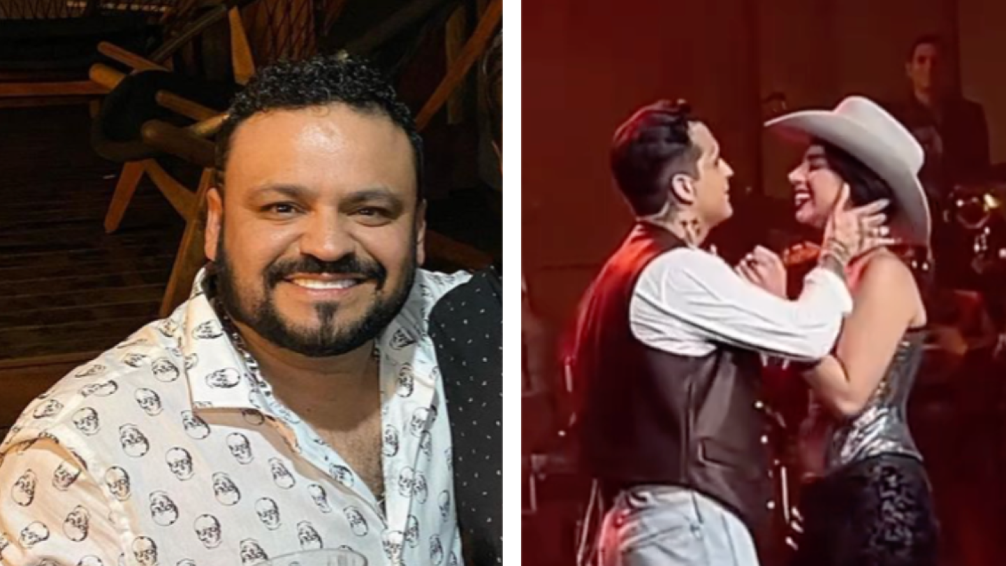 Papá de Christian Nodal reacciona al ver Christian Nodal cariñoso con Ángela Aguilar en pleno concierto