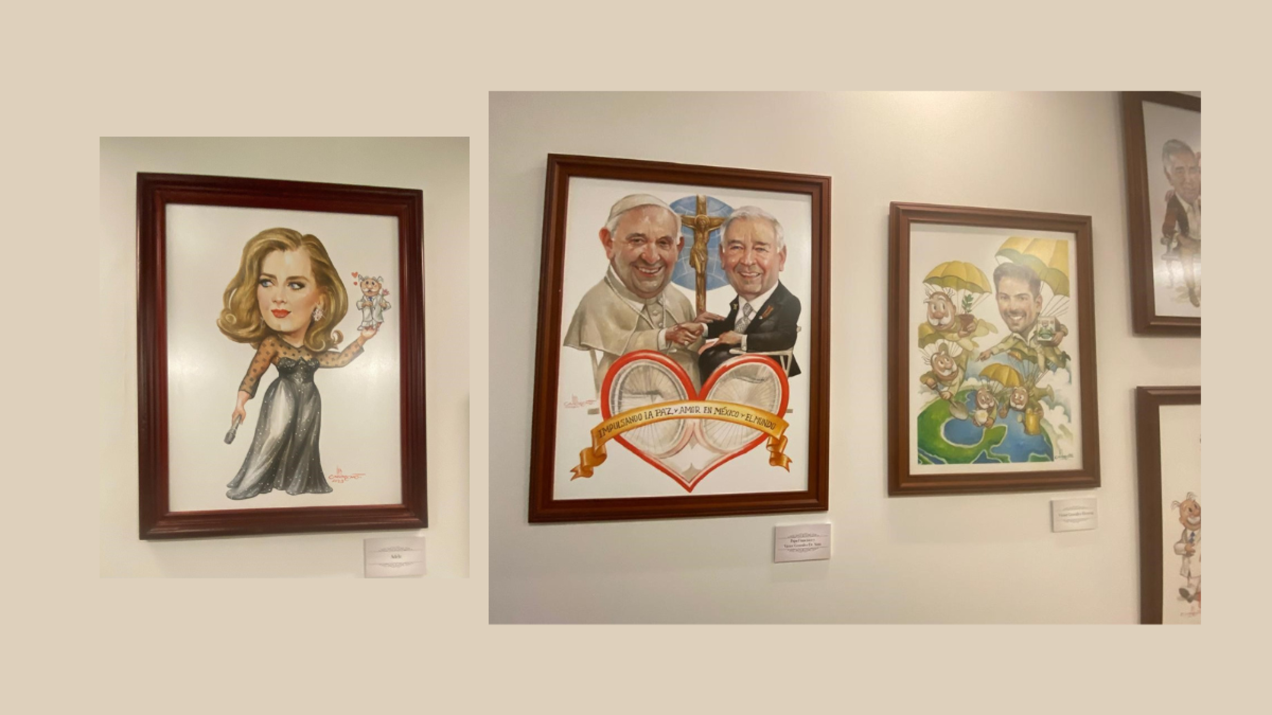 Posters amigos del Dr Simi en el museo SimiCasa en CDMX