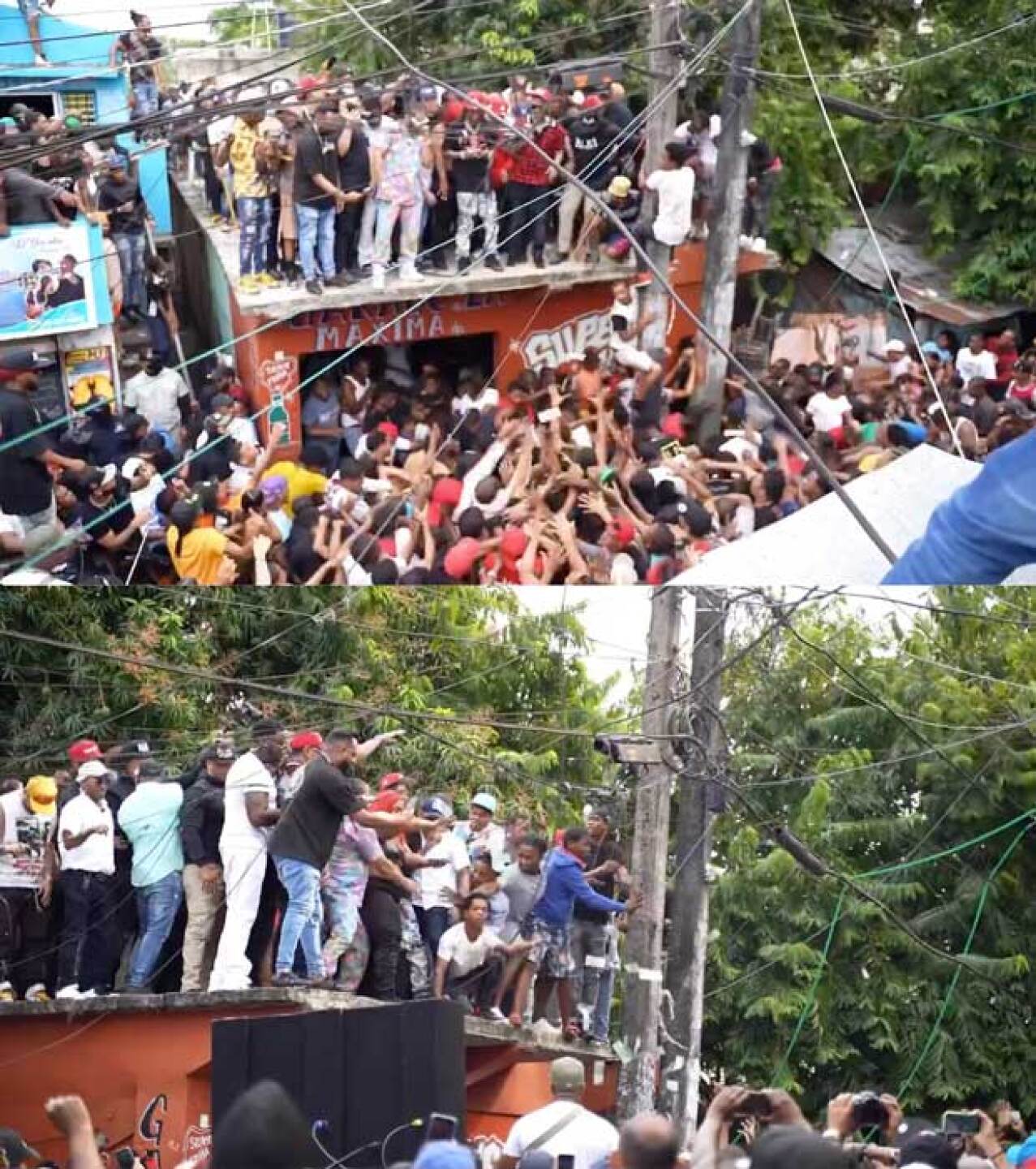 El video de la colaboración incluye imagenes donde se les ve regalando el dinero