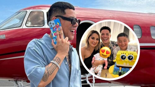 Eduin Caz celebra en familia el cumpleaños de su hijo