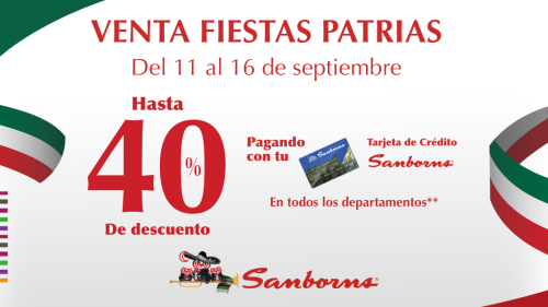 Venta de Fiestas Patrias 2025 Sanborns