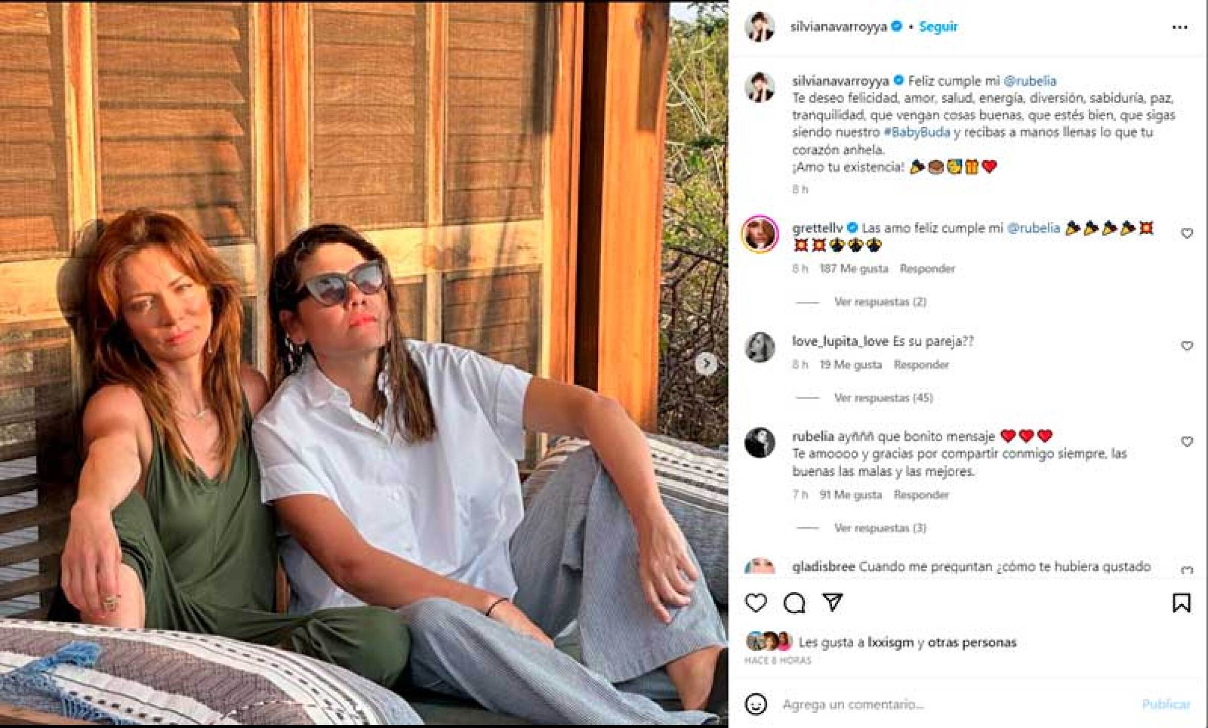 Silvia Navarro le manda emotivo mensaje a una misteriosa mujer: “amo tu existencia”