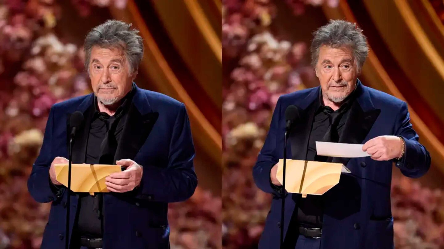 Al Pacino rompe el silencio y aclara la forma en que entregó el Premio Oscar