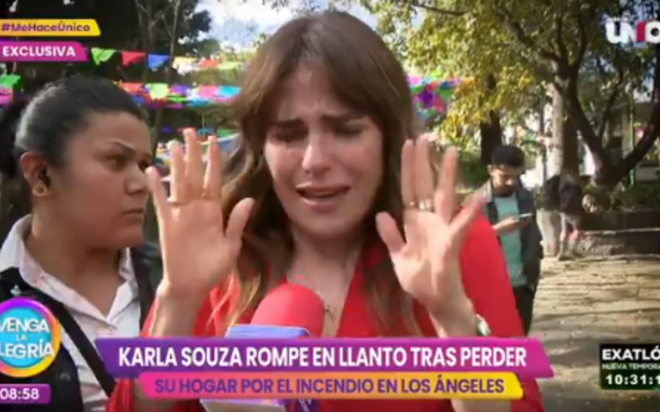 Karla Souza llora por perder su casa en Los Ángeles