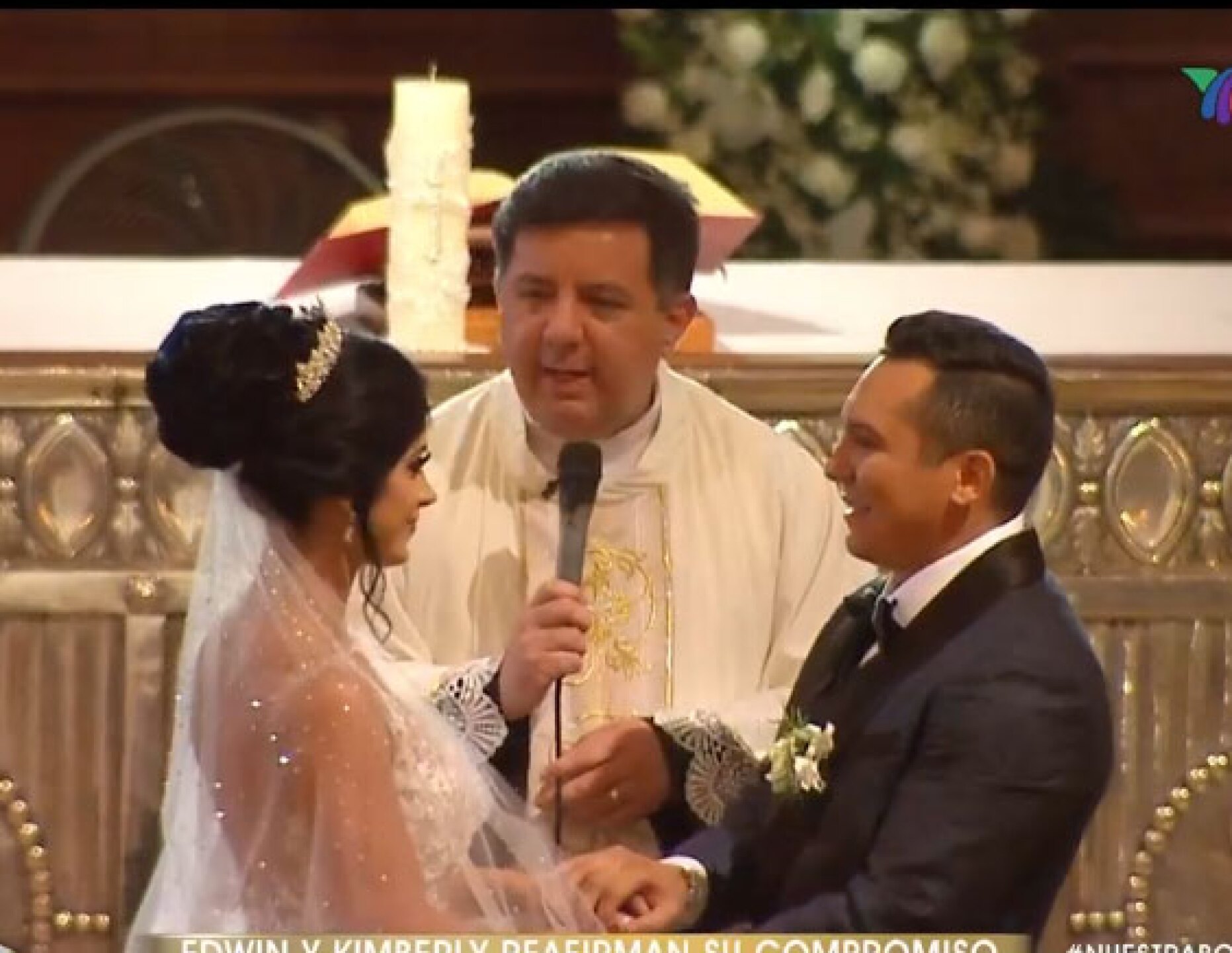 Así fue el romántico momento.