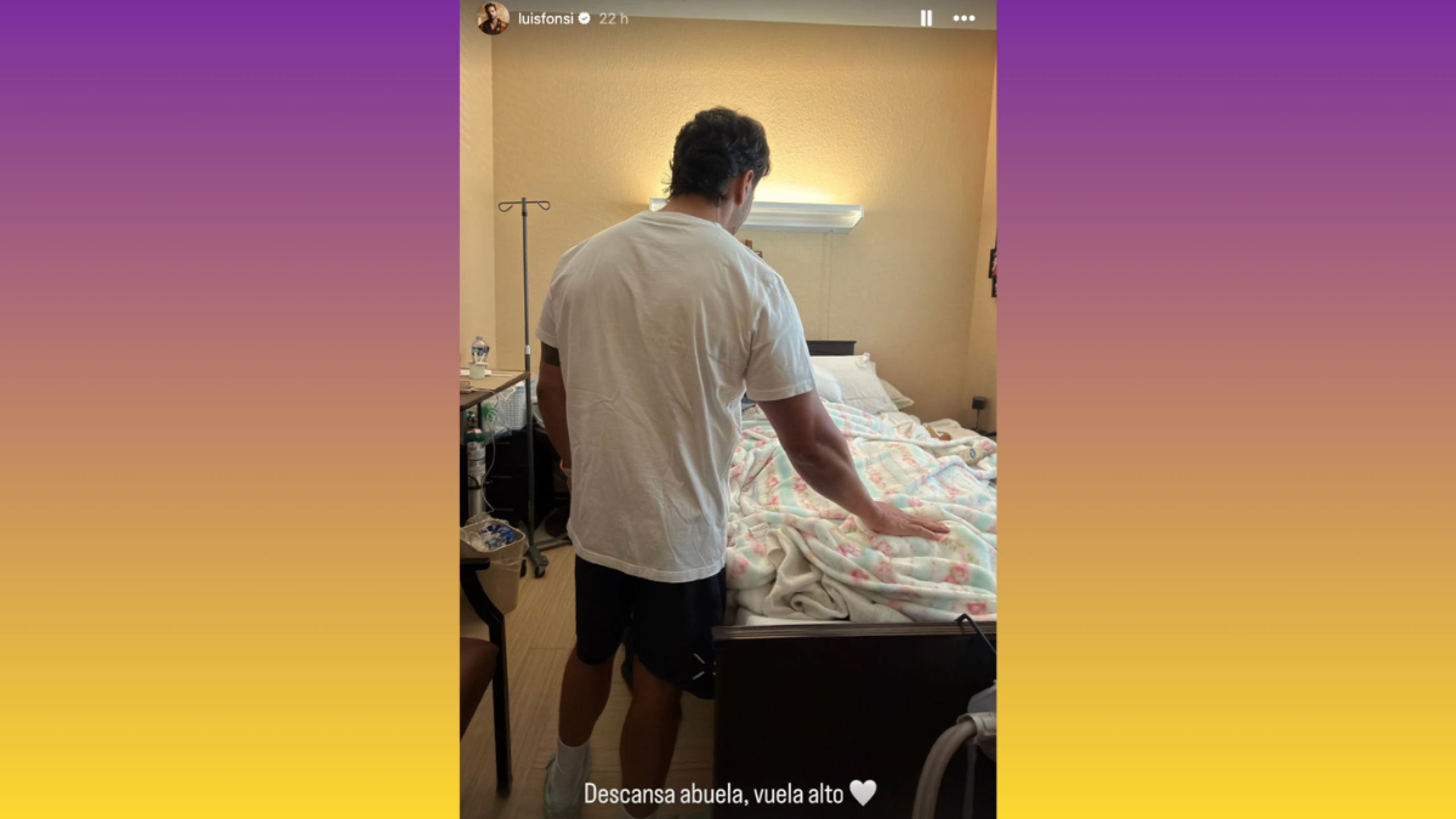 Luis Fonsi anuncia la muerte de su abuela