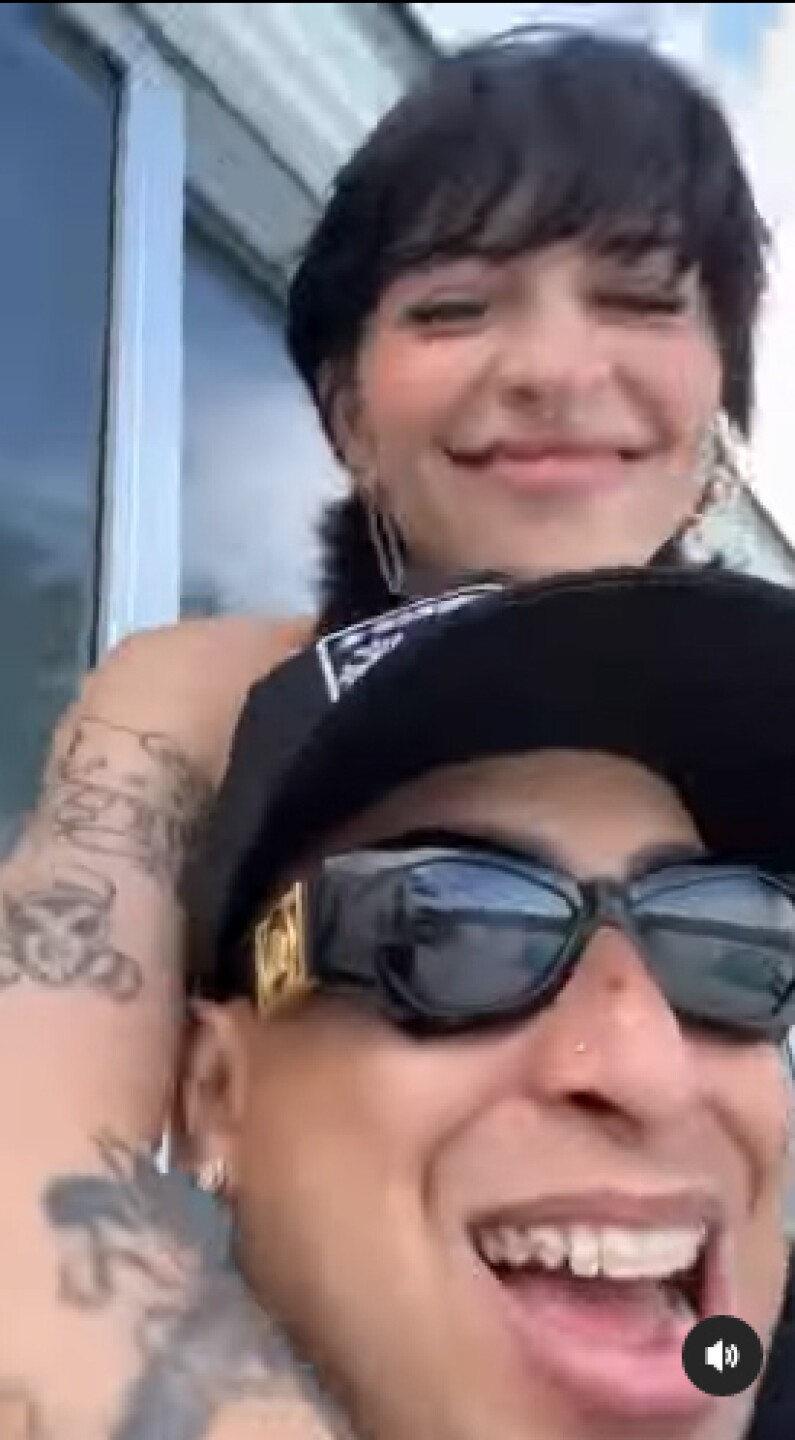 Cazzu oculta de su video a Christian Nodal