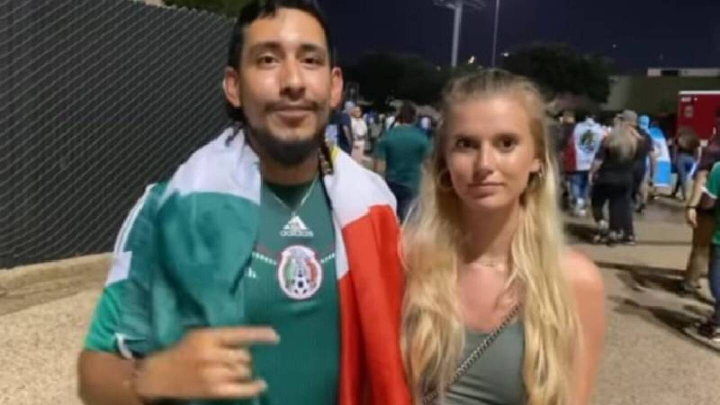 Pareja viral partido México