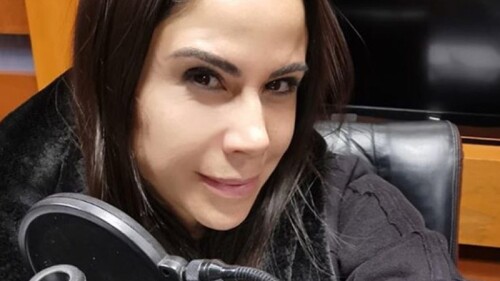 Con una gran sonrisa y sonrojada, Paola Rojas habla de Marcelo Imposti