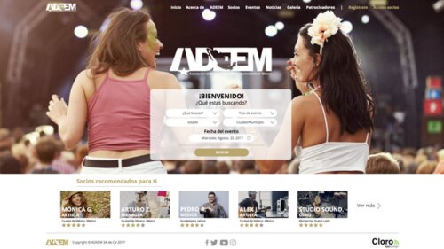 Plataforma digital para contratar cantantes o grupos musicales.