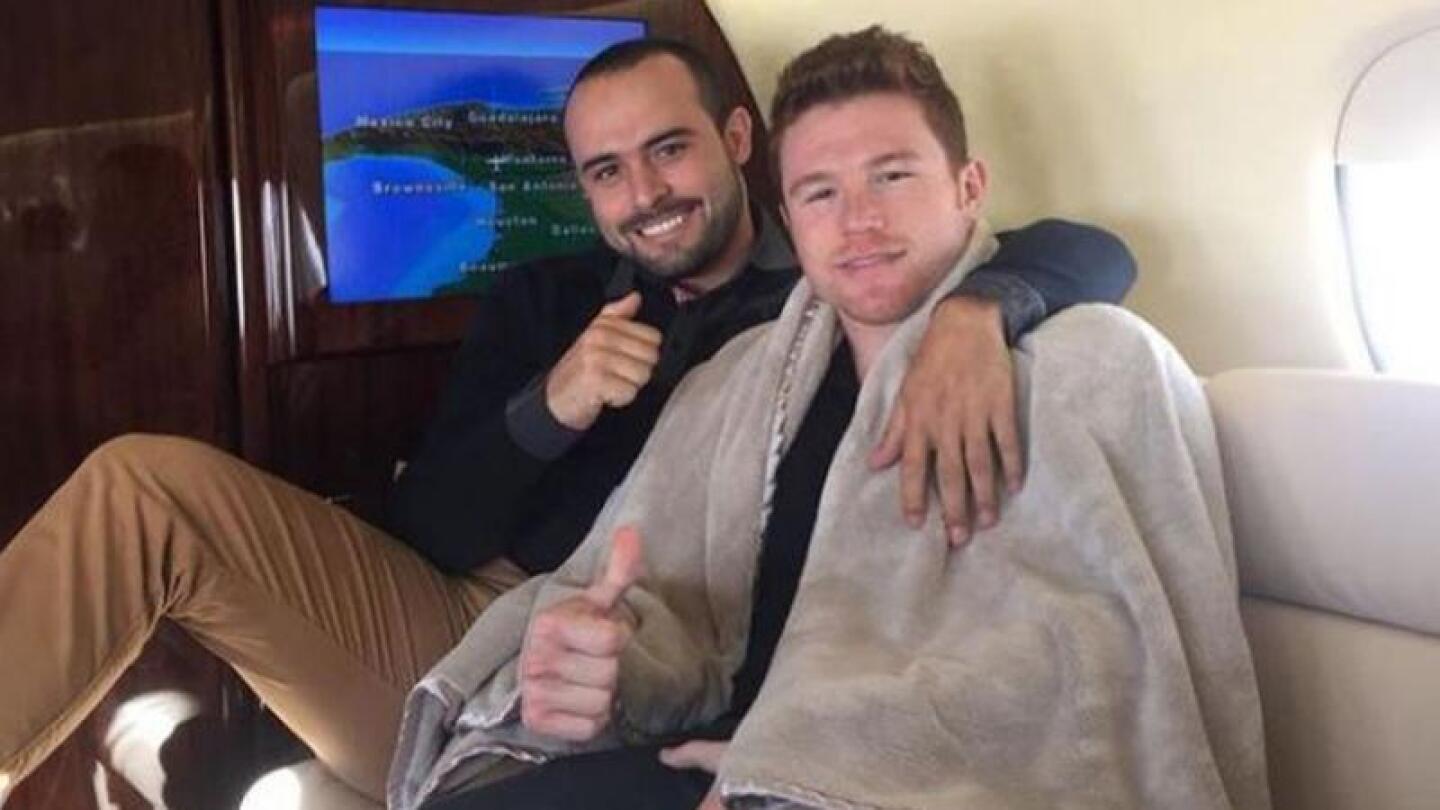 Gonzalo y Canelo.