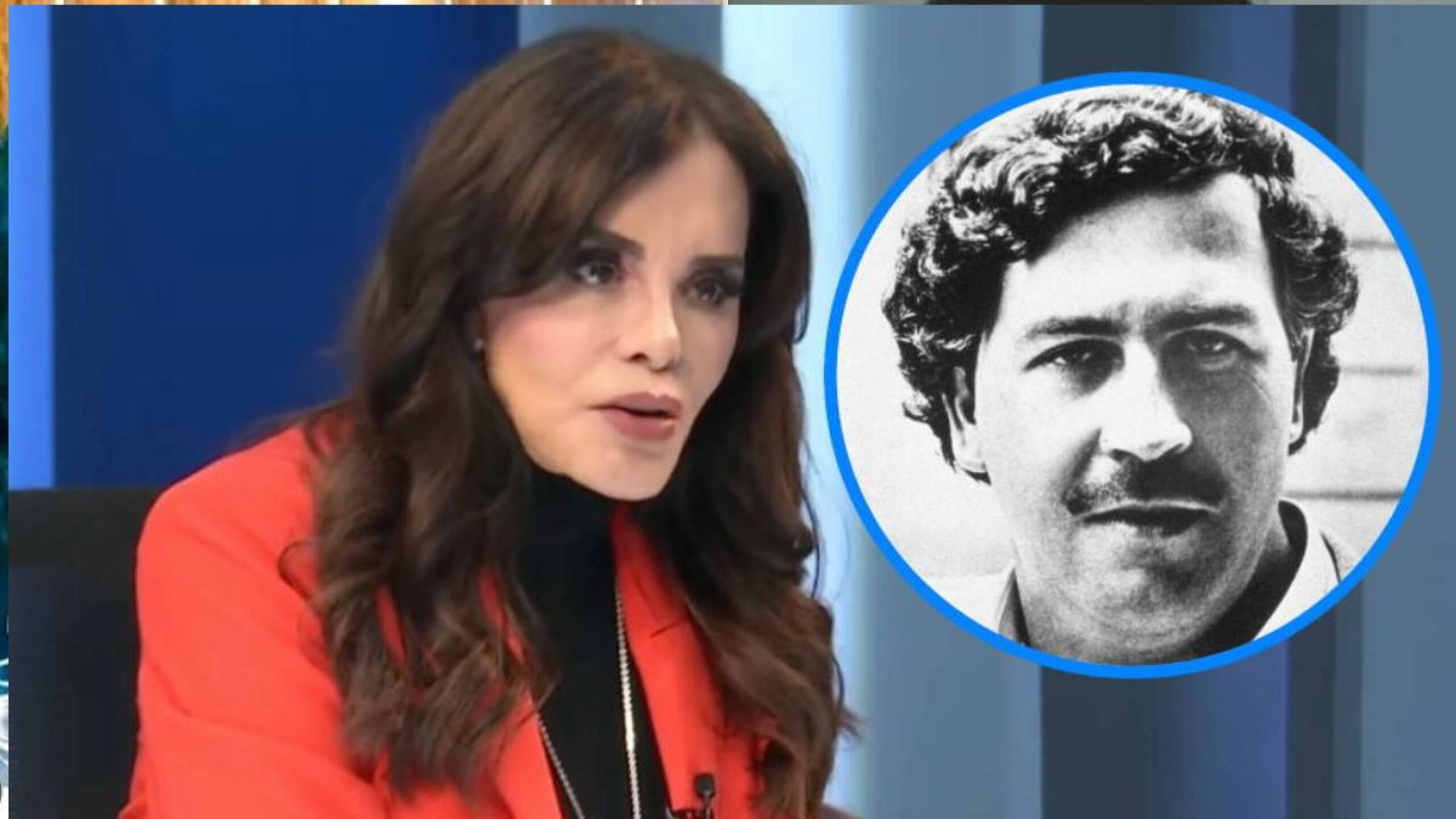 Lucía Méndez y Pablo Escobar