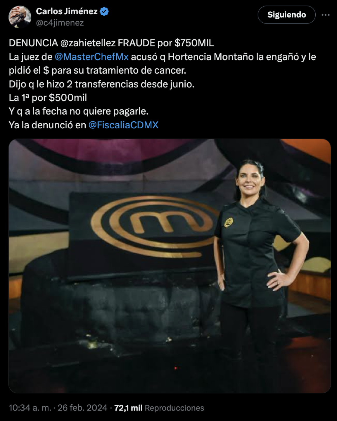 Juez de MasterChef Celebrity