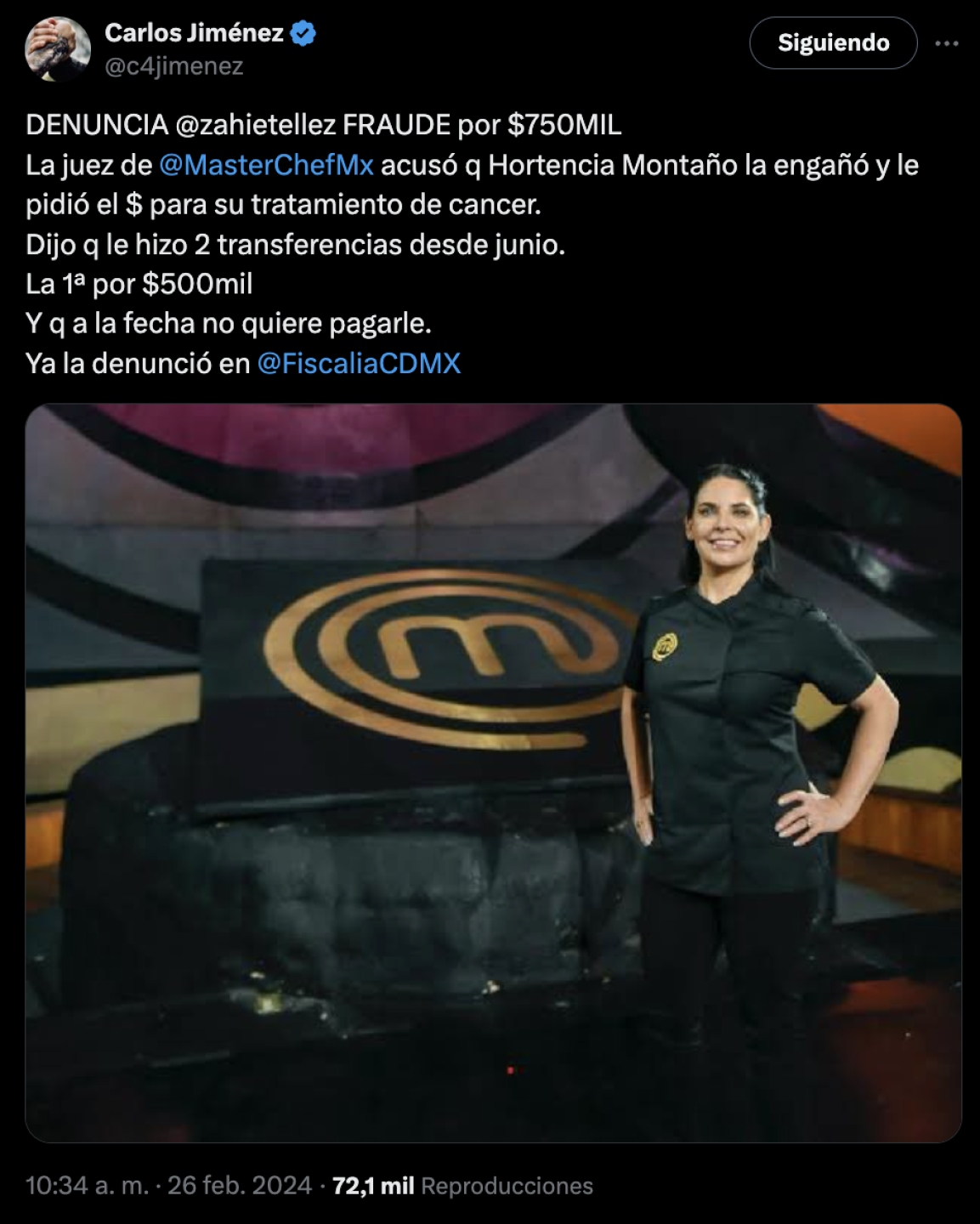 Juez de MasterChef Celebrity  