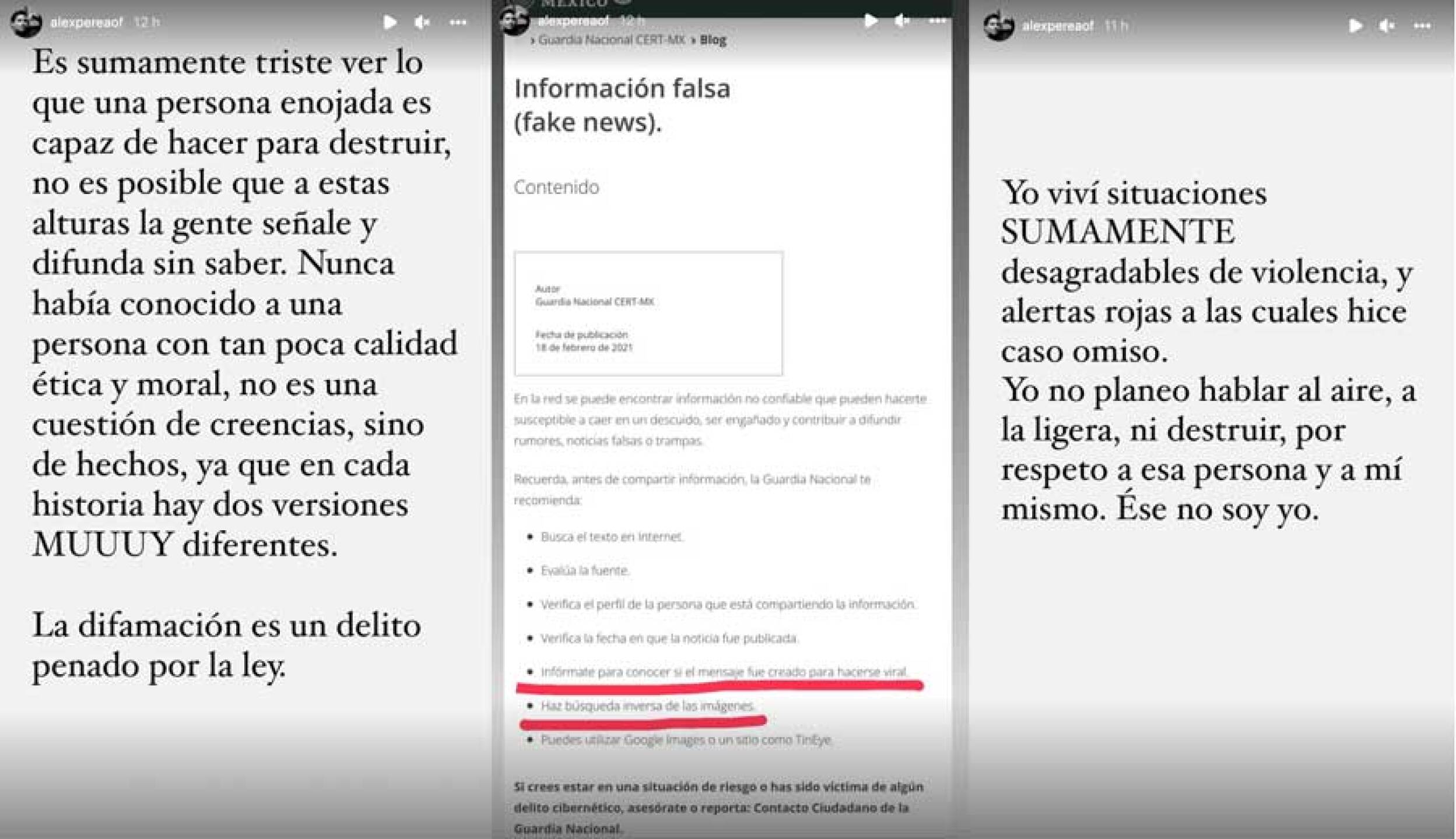 Alex Perea es acusado de violencia, Isabel Burr alza la voz